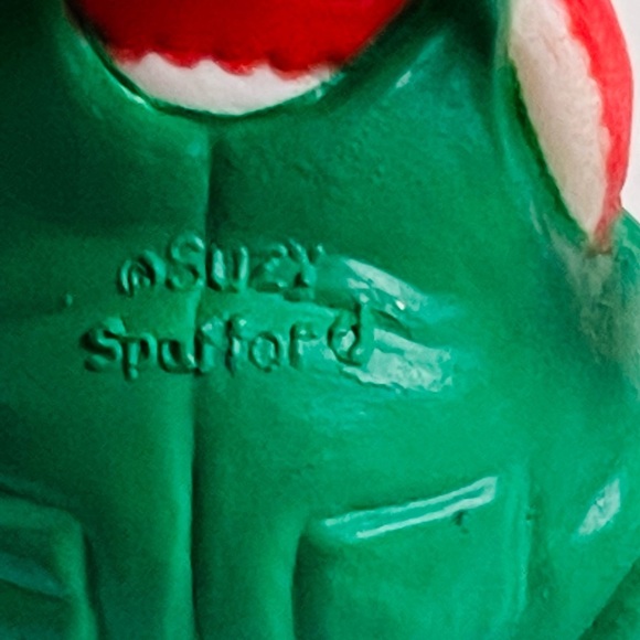 Suzy Spafford Monkey Christmas Ornament Candy Cane Santa Holiday Stocking Stuff - Picture 8 of 8